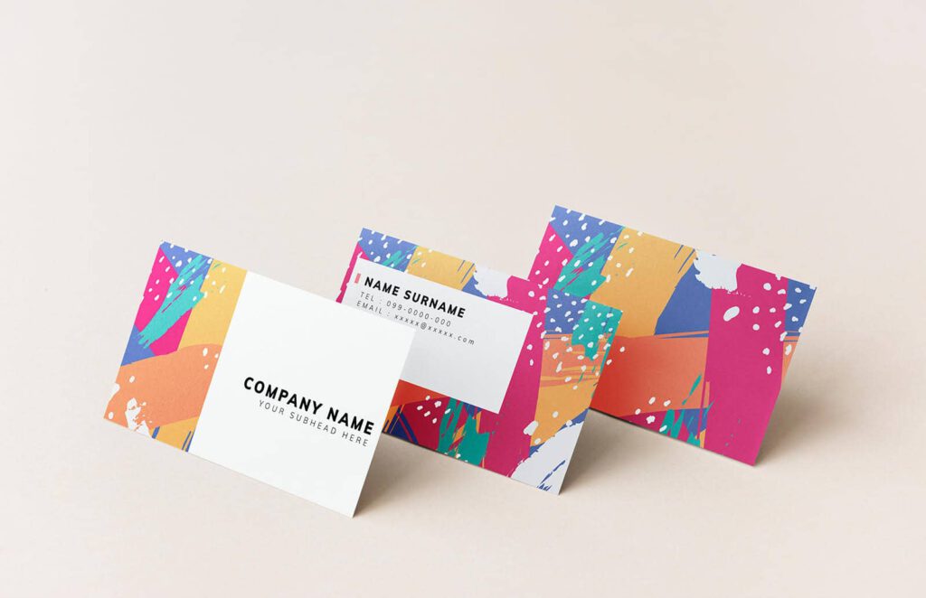 diseño tarjetas representación negocios